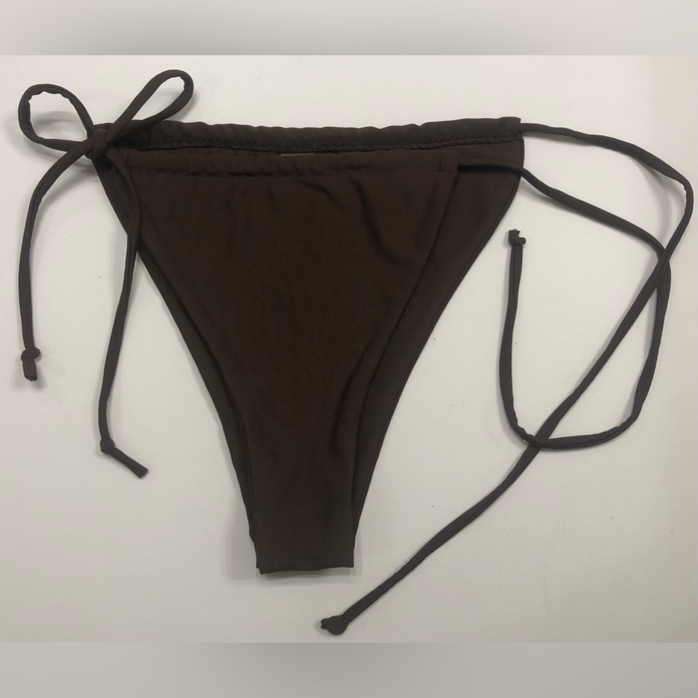 Brown string Bikini Bottom with ties